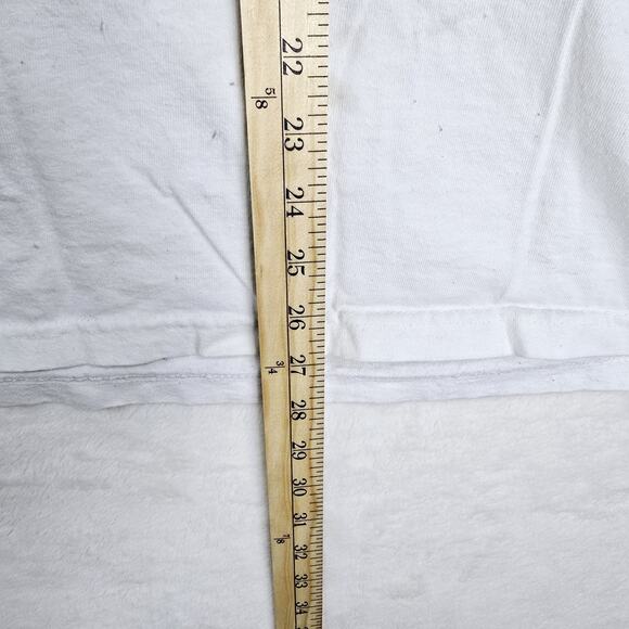 Vintage 90s Elton John White Shirt Sz XL 1998 World Tour Chopped Thrashed - Picture 13 of 13